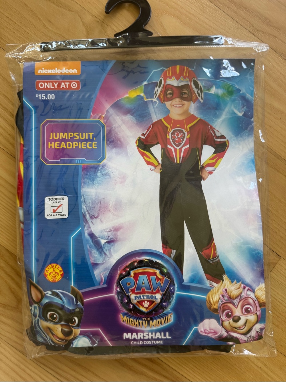 NWT Paw Patrol The Mighty Movie Marshall Costume Size 4T 4-5 Years Rubies